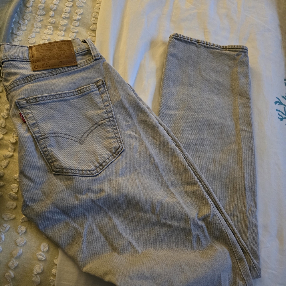Levi's Men's Straight Jeans in Light Gray